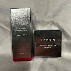Lavien Nourishing lip tint balm in Tone Up Pink & Moisture Volumizing Lip Balm